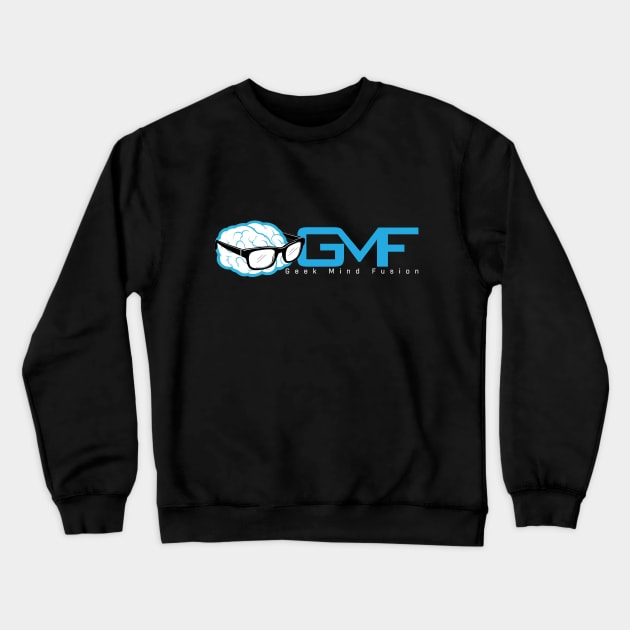 Geek Mind Fusion Logo Horizontal (Dark Colors) Crewneck Sweatshirt by GeekMindFusion